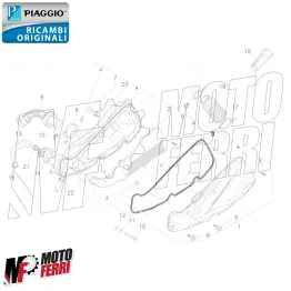 MF7652 Guarnizione Cassa Filtro Aria Piaggio Liberty 50 125 150 iGet 2015 / 2024 2