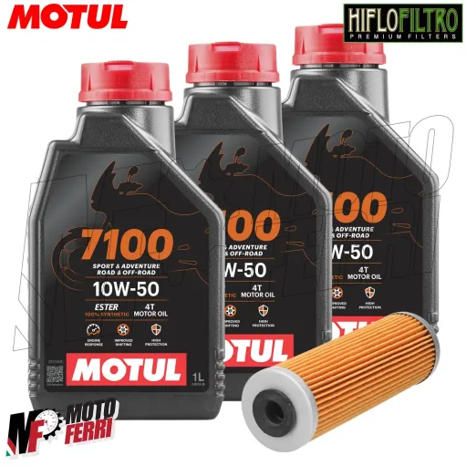 MF1787 Tagliando KTM 890 Duke 2021/2024 - 3L Olio Motul 7100 10W50 + Filtro