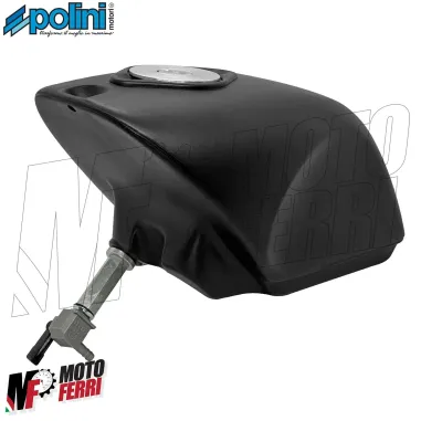 MF7663 Serbatoio Nero per Minimoto Polini 910 con Rubinetto e Tappo