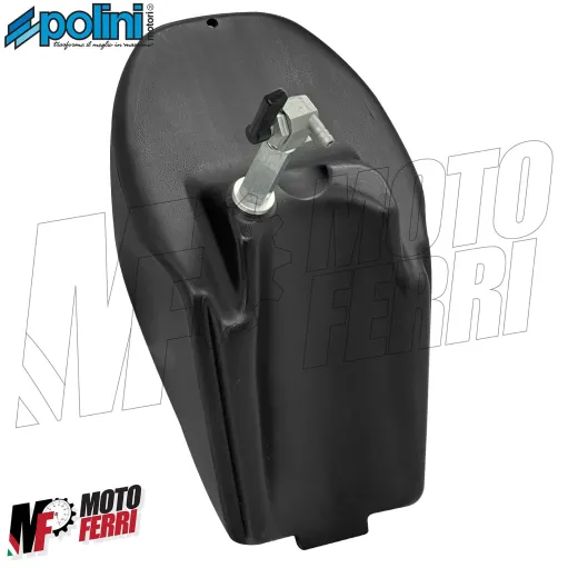 MF7663 Serbatoio Nero per Minimoto Polini 910 con Rubinetto e Tappo
