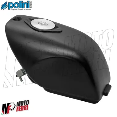 MF7663 Serbatoio Nero per Minimoto Polini 910 con Rubinetto e Tappo