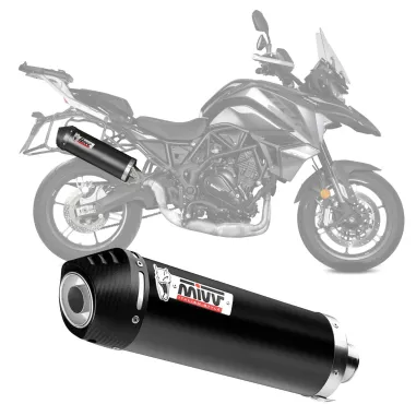 MF7237 Terminale Scarico MIVV Oval Benelli TRK 702 / X mod 2023 2024 Omologato