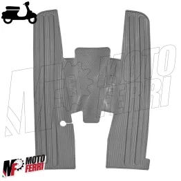 MF7671 Tappeto Centrale Grigio in Gomma scritte Vespa PX 125 E 2