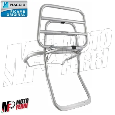 MF7672 Portapacchi Posteriore Cromato Originale Vespa PX 125 150 200 Arcob Disco