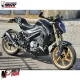 MF7673 Scarico Completo MIVV GP Keeway RKF 125 - 2021 2022 2023 2024 Inox Nero