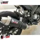 MF7673 Scarico Completo MIVV GP Keeway RKF 125 - 2021 2022 2023 2024 Inox Nero