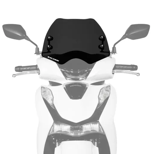 MF7674 Cupolino Spoiler Nero Fume' Malossi Honda SH 125 150 da 2020 a 2026