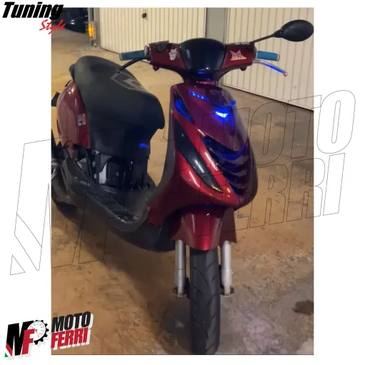 MF7680 Plastica Fanale Anteriore Fumè Scuro Piaggio ZIP SP 50 100 125 2000/2018