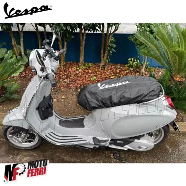 MF5356 Coprisella Impermeabile Nero per Vespa GTS Super Primavera Sprint LX S PX