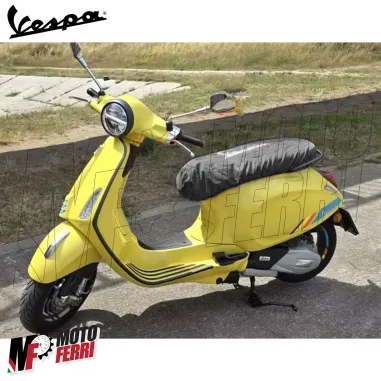 MF5356 Coprisella Impermeabile Nero per Vespa GTS Super Primavera Sprint LX S PX