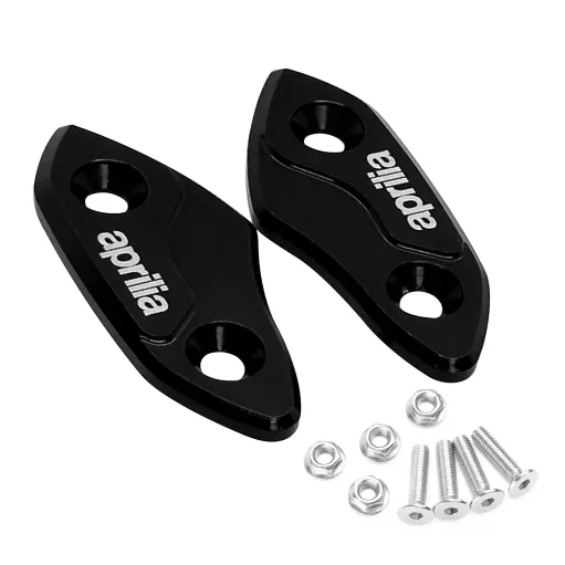 MF7685 Tappi Coperchi Specchietti Aprilia RSV4 1000 1100 / RS660 CNC Nero