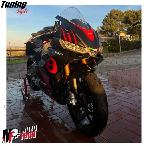 MF7685 Tappi Coperchi Specchietti Aprilia RSV4 1000 1100 / RS660 CNC Nero