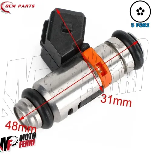 MF7688 Iniettore 5 Fori IWP048 per Gilera Nexus / SP 500 dal 2004 al 2014