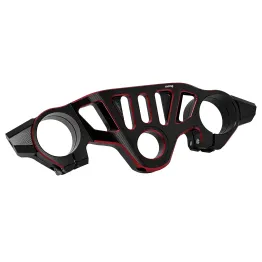 MF7692 Piastra Sterzo Racing Aprilia RS660 2021 2022 2023 2024 CNC Nero Rosso