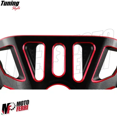 MF7692 Piastra Sterzo Racing Aprilia RS660 2021 2022 2023 2024 CNC Nero Rosso