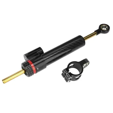 MF7696 Ammortizzatore di Sterzo Regolabile Universale Moto Carbon Look 250mm