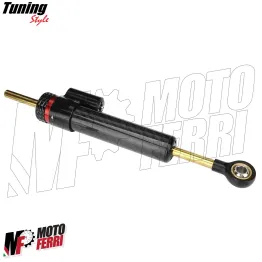 MF7696 Ammortizzatore di Sterzo Regolabile Universale Moto Carbon Look 250mm 2
