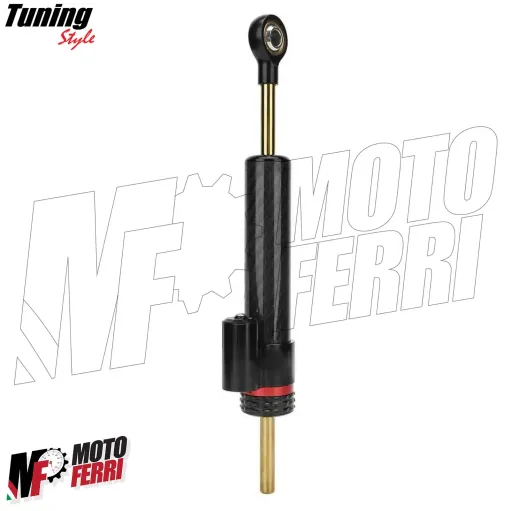 MF7696 Ammortizzatore di Sterzo Regolabile Universale Moto Carbon Look 250mm