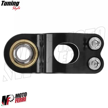 MF7696 Ammortizzatore di Sterzo Regolabile Universale Moto Carbon Look 250mm