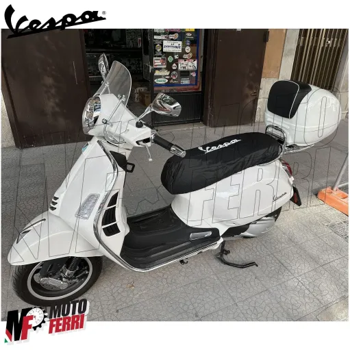 MF5356 Coprisella Impermeabile Nero per Vespa GTS Super Primavera Sprint LX S PX