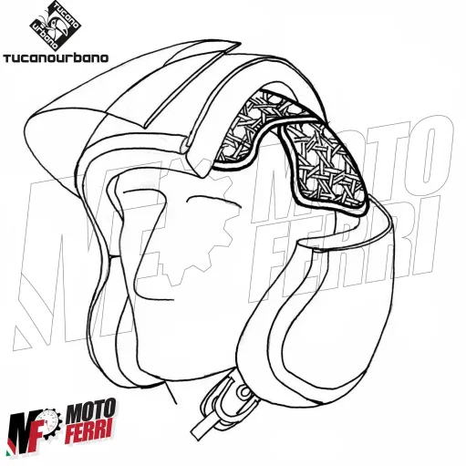 MF5212 Sottocasco Tucano Panama Fresco in Paglia Traspirante Estivo Moto Scooter