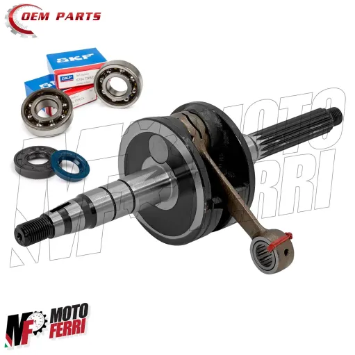 MF7733 Albero Motore + Cuscinetti + Paraolio Malaguti F12R AC 2007 / 2010