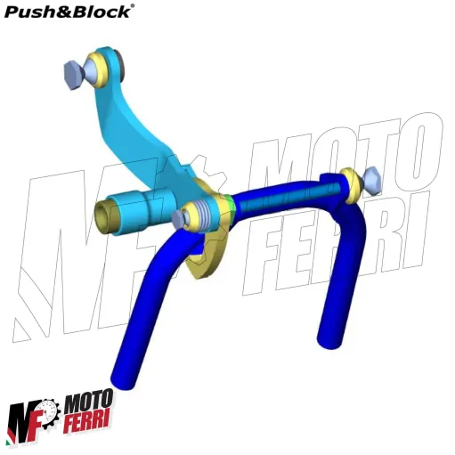 MF3267 Blocca Cavalletto Push&Block Aprilia Scarabeo 50 100 4T Motore Piaggio