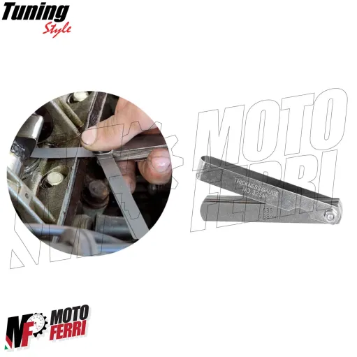 MF7752 Spessimetro 32 Lame in Acciaio Valvole Misurazione Spessore 0.04/0.88 mm