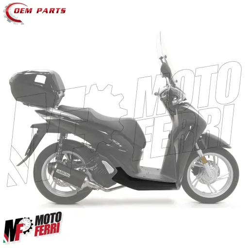MF7777 Spoiler Sotto Pedana Destra Nero Met Honda SH 125 150 mod 2020 / 2025