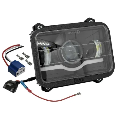 MF7784 Faro Fanale Anteriore Iron Led Evok per Piaggio Ape 50 TM P Monofaro