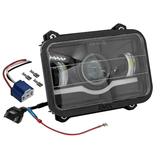 MF7784 Faro Fanale Anteriore Iron Led Evok per Piaggio Ape 50 TM P Monofaro