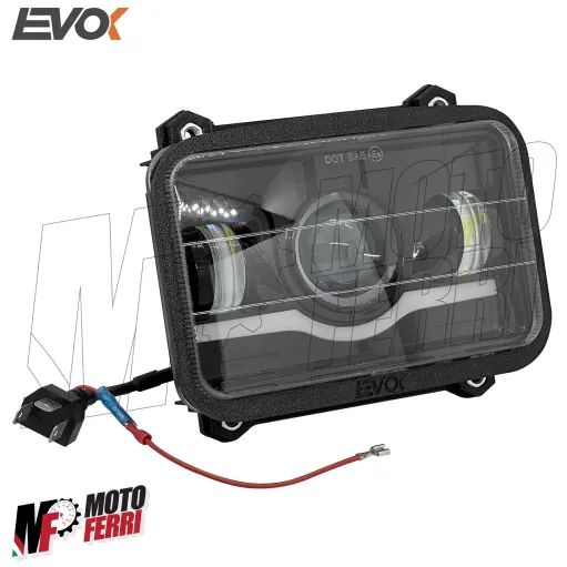 MF7784 Faro Fanale Anteriore Iron Led Evok per Piaggio Ape 50 TM P Monofaro