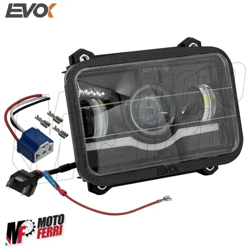 MF7784 Faro Fanale Anteriore Iron Led Evok per Piaggio Ape 50 TM P Monofaro