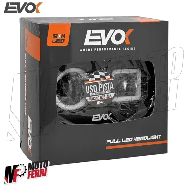 MF7785 Faro Fanale Anteriore Sinistro Iron Led Evok Piaggio Ape 50 Doppio Faro