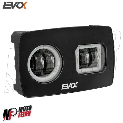 MF7787 Kit Fari Fanale Anteriore Iron Led Evok per Piaggio Ape 50 Doppio Faro
