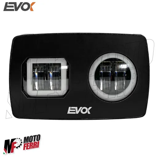 MF7787 Kit Fari Fanale Anteriore Iron Led Evok per Piaggio Ape 50 Doppio Faro