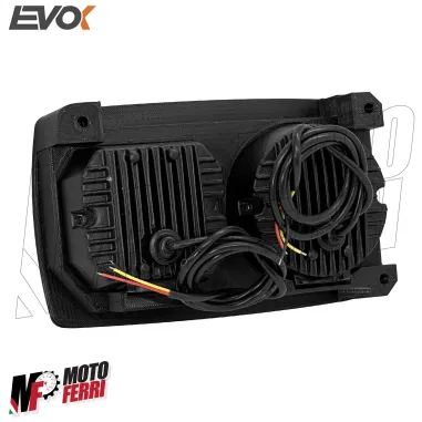 MF7787 Kit Fari Fanale Anteriore Iron Led Evok per Piaggio Ape 50 Doppio Faro