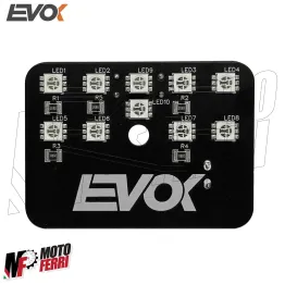 MF7789 Kit Luce Led Rosso 12V by Evok per Stop Posteriore Vespa 50 R L N 2