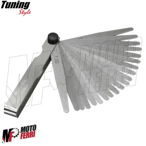 MF7791 Spessimetro 20 Lame in Acciaio Misurazione Valvole Spessore 0.05-1.00 mm