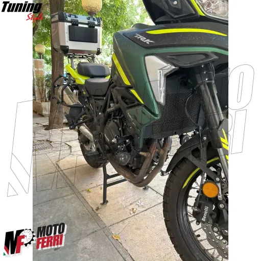 MF7797 Faretti Fari Supplementari Led + Tasto Universali Moto Enduro per barre