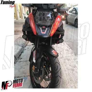 MF7797 Faretti Fari Supplementari Led + Tasto Universali Moto Enduro per barre