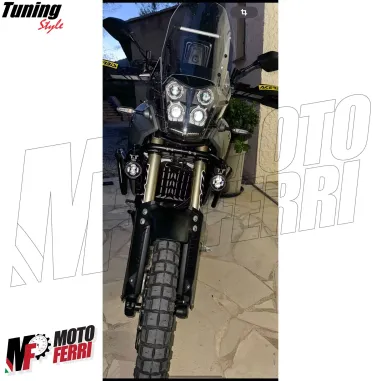 MF7797 Faretti Fari Supplementari Led + Tasto Universali Moto Enduro per barre