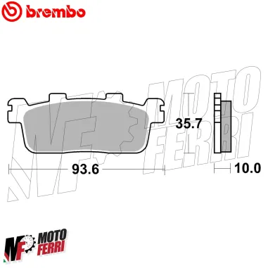 MF7798 Pastiglie Freno Posteriori Brembo Carbon Kymco Agility 300 R16 2019 2020