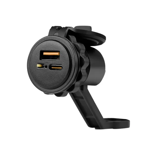 MF7803 Moto Presa USB + USB C Connettore Impermeabile da Manubrio / Specchietto