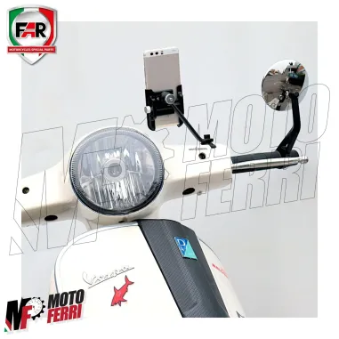 MF7805 Supporto Smartphone specchietto FAR Vespa GTS Super Sport HPE 125 250 300