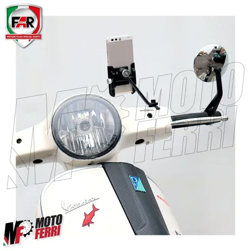 MF7805 Supporto Smartphone specchietto FAR Vespa GTS Super Sport HPE 125 250 300
