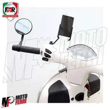 MF7805 Supporto Smartphone specchietto FAR Vespa GTS Super Sport HPE 125 250 300