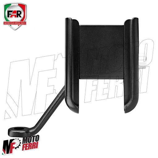 MF7806 Supporto Smartphone da Specchietto FAR Universale Moto Scooter Alluminio