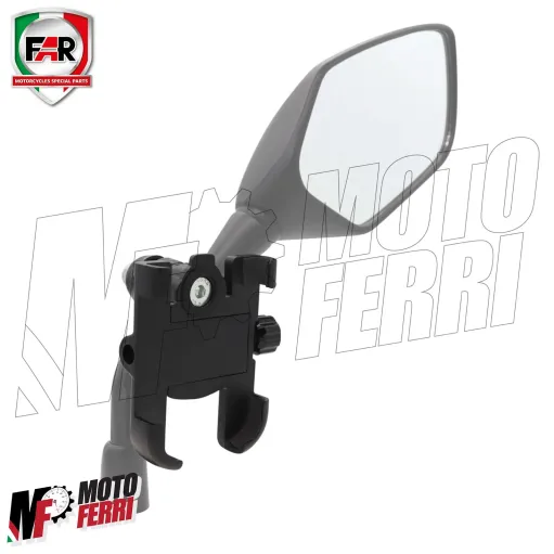 MF7807 Supporto Smartphone da Specchietto FAR Universale Moto Scooter Alluminio