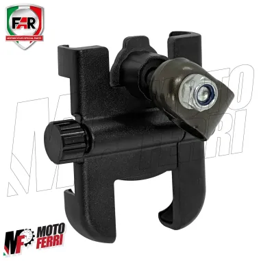 MF7807 Supporto Smartphone da Specchietto FAR Universale Moto Scooter Alluminio